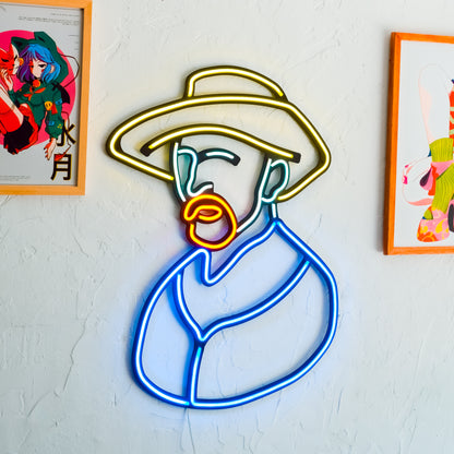 Van Gogh Neon Wall Art