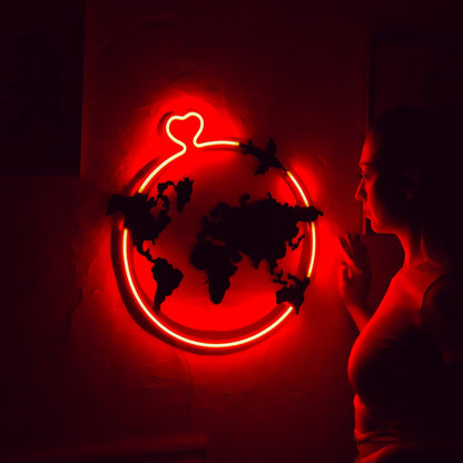 Love Around Neon Wall Art