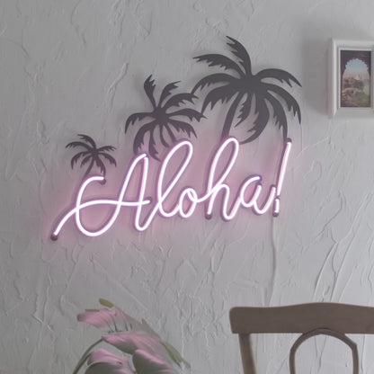 Aloha Neon Wall Art